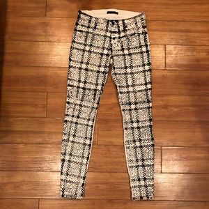 7 For All Mankind Black & white jeans. Size 24